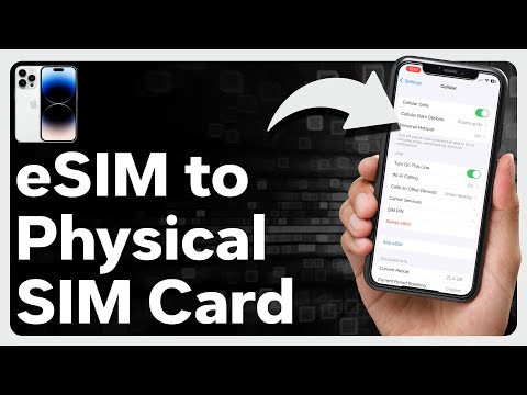 How To Convert eSim To A Physical Sim Card