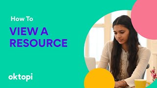 Instructor tutorial: How to view a resource on oktopi