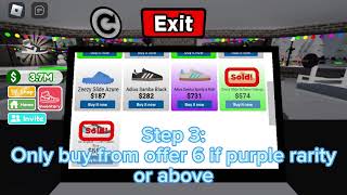 BEST LATE GAME MONEY MAKING METHOD IN SNEAKER RESELL SIMULATOR(made by former leaderboard player)