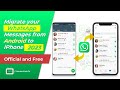 How to transfer whatsapp chats from android to iphone
