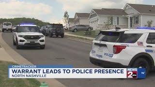Outstanding warrant leads to police presence in North Nashville