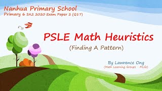 PSLE Math Heuristics (Nan Hua Primary School 2020 SA2 Paper 2 Q17)