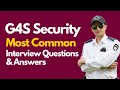 G4S Security Interview Questions and Answers for 2025