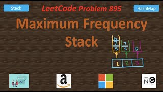 Maximum Frequency Stack | LeetCode 895 | Hard | Map | TreeMap | Amazon