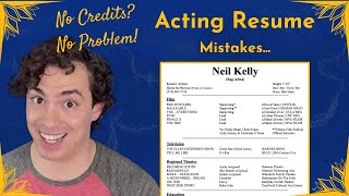Build Your Dream Actor Resume w/ NO EXPERIENCE! ~2025 edition