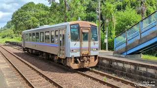 2022.8.15 普通列車 キハ120 1B 長門市→美祢線→厚狭 美祢線