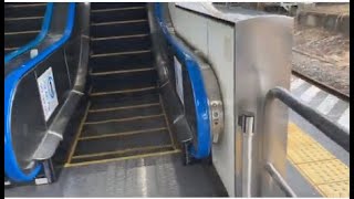 福生駅エスカレーター  escalator Fussa station JR line Tokyo Japan