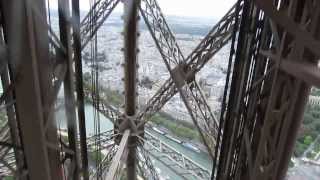 Eiffel Tower - Ride Up to Level 3: Paris, France (1080p HD)