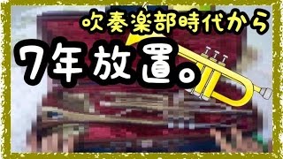 【閲覧注意】吹奏楽部時代から7年放置のトランペットをケースから出してみた。