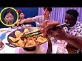 BLACK GUYS GET 5 FREE CHINESE FOODS IN A CHINESE VILLAGE RESTAURANT?!!...BLACK IN CHINA