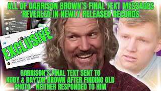 GARRISON BROWN'S FINAL TEXTS to Janelle Revealed in NEWLY RELEASED RECORDS, Kody