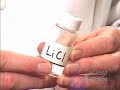 flame tests of licl and lino3