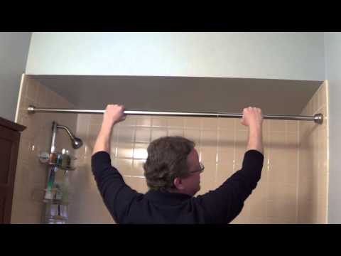 Shower Rod Installation - Tension Shower Rods Shower Rod Installation - Tension Shower Rods