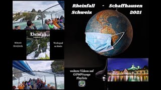 36. Rheinfall Schaffhausen und die Stadt Schaffhausen in der Schweiz