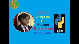 How to extract first three rows from DataFrame