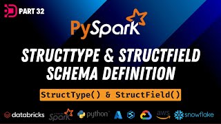 32. Structtype & StructField | Schema Definition in PySpark