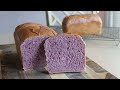 how i can eat bread healthy and delicious baguette purple sweet potato bread steam bun vlog