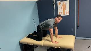 Quadruped thoracic rotation with reach under and over