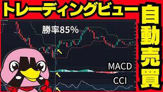 【勝率85％】1分スキャルピングに最適なCCI+MACD手法の自動売買をトレーディングビューで作ってみた！