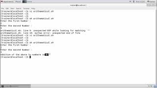 Linux - Arithmetic operators