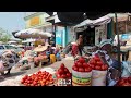 traditional food market shopping in ghana kaneshie africa