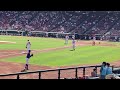 中日ドラゴンズ　根尾昂投手　試合前キャッチボール