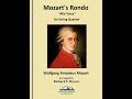 Mozart's Rondo - String Quartet