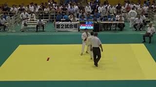 2015年IH 柔道 男子 60kg級 準々決勝 山本（東海大相模）vs 古屋（崇徳）