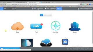 Creating a new application with parse.com - android 2016