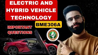 BME306A Vtu Important Questions| Electric And Hybrid Vehicle Technology