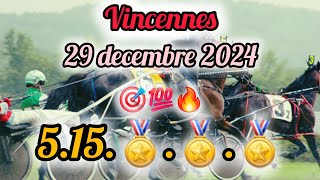 ♦️Direction Quinte demain Vincennes🎖29/12/2024