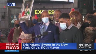 Eric Adams Sworn In As New York City's 110th Mayor