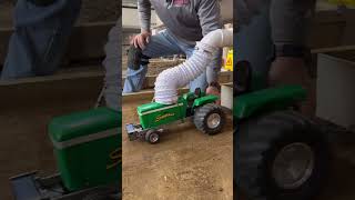 NITRO John Deere is ANGRY!! 😱 #johndeere #TractorPulling
