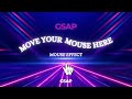 GSAP Mouse Effect with Glowing Text | Interactive Hover Animation | HTML, CSS & JavaScript Tutorial