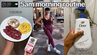 my 5AM morning routine before working a 9-5 👩🏽‍💻