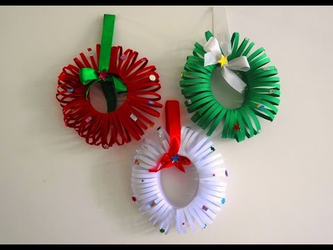 Easy Christmas Wreath Tutorial ~ DIY Christmas Room Decor ~ X'mas Decor Ideas with Paper... Easy Christmas Wreath Tutorial ~ DIY Christmas Room Decor ~ X'mas Decor Ideas with Paper...