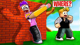 HIDE AND SEEK DRAWING CHALLENGE In ROBLOX DOODLE TRANSFORM!? (IMPOSSIBLE)