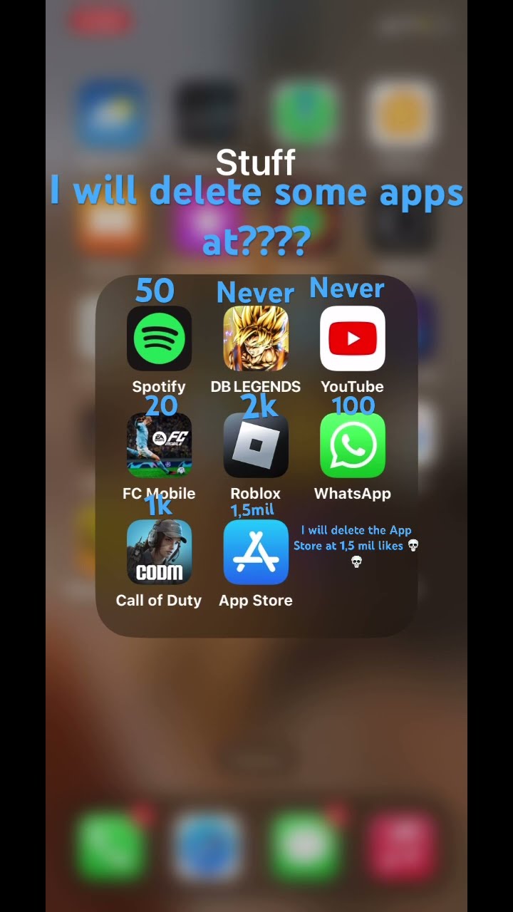 How Many Likes To Delete These Apps - YouTube