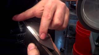 Knife maker loses finger grinding Praetorian