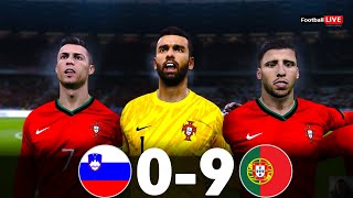 Slovenia vs Portugal | C.Ronaldo scored 8 goals | International friendly Match | PES Gameplay