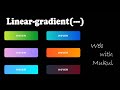 How to make Button with gradient and hover using HTML & CSS