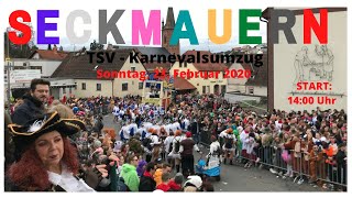 Karnevalsumzug beim TSV-Seckmauern vom 23.Febr.2020