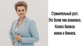 Стремительный рост. Это более чем возможно.  Колесо баланса жизни и бизнеса.