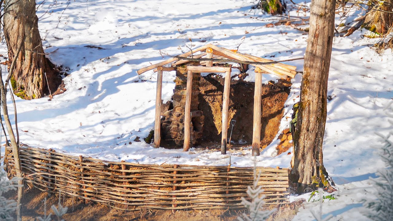 Building In The Forest A Bushcraft House Part 1 Youtube