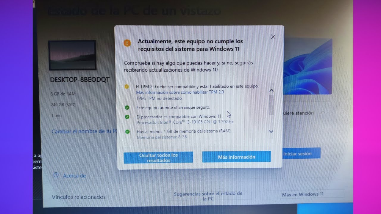 Como Activar Tpm 2.0 Para Instalar Windows 11
