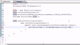 Java Programming Tutorial 71 JList Program | Java Tutorial