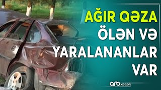 Zaqatalada ağır yol qəzası - Ölən və yaralananlar var