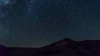 Stars and satellites in Negev Desert. Watch on full screen!