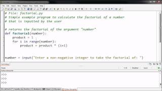Defining a Factorial Function