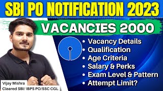 SBI PO 2023 Notification | Salary | Syllabus |Age | Complete Details | Vijay Mishra